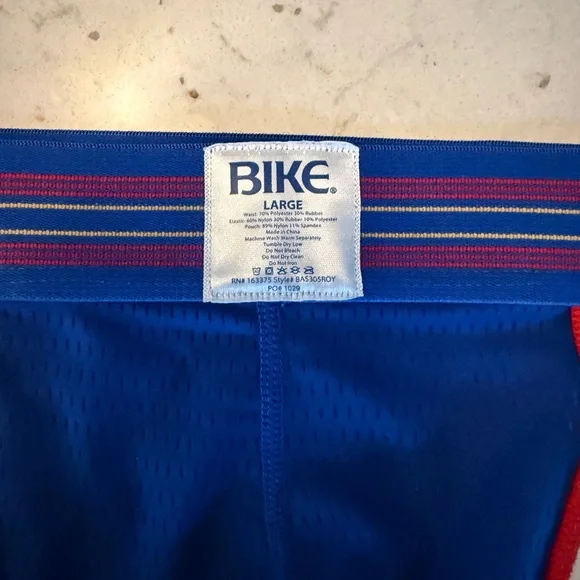 BIKE Men's Athletic Mesh Jockstrap - Royal Blue, Large - Picture 6 of 6